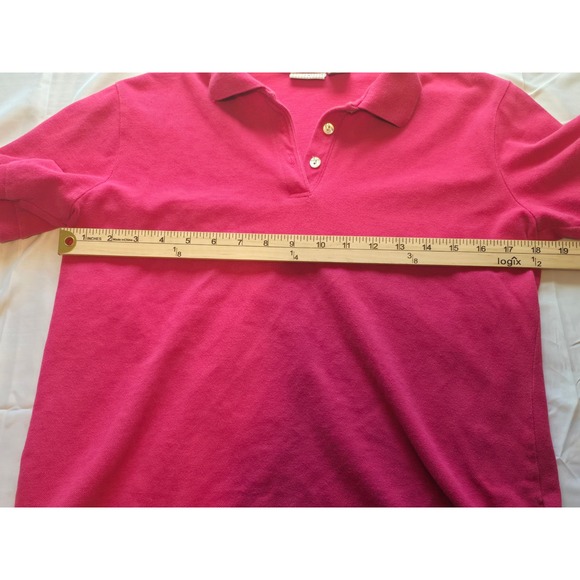 White Stag Ladies Polo Shirt Medium Magenta Fire Cotton Casual Short Sleeve - Picture 2 of 6